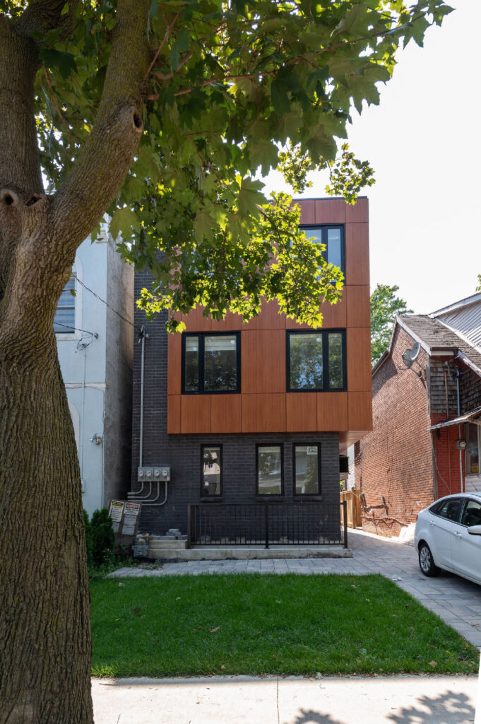 Fourplex custom home build in Leslieville, Toronto