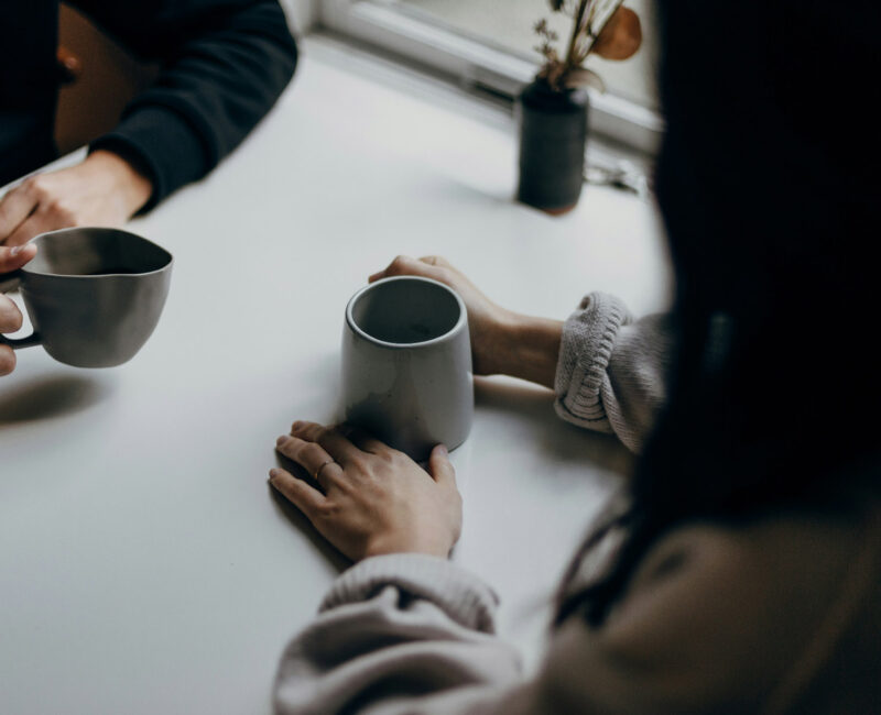 Conversation over coffee